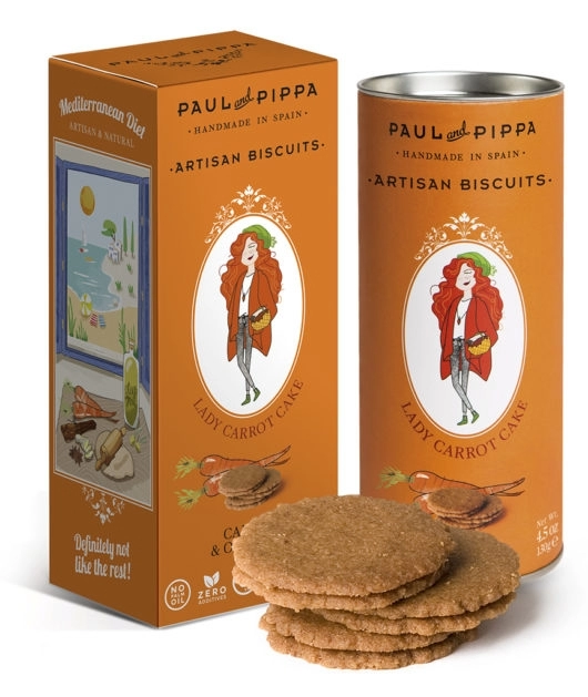 Crackers Cu Morcov Si Ghimbir Tin Paul And Pippa 130g 0